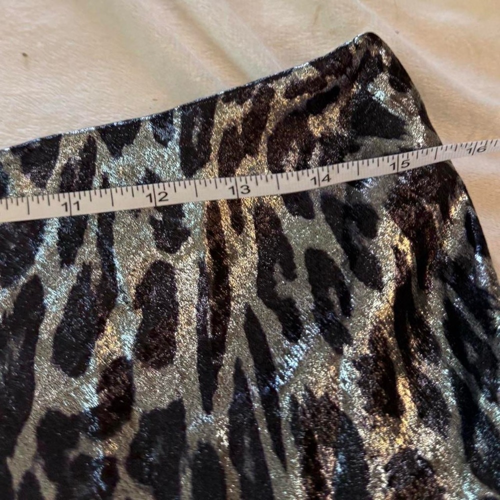 Black & Silver Leopard Print Maxi Skirt - Picture 4 of 6